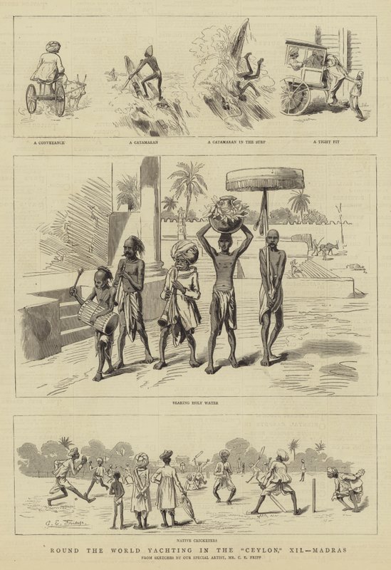 Giro del mondo in yacht nel Ceylon, XII, Madras da Charles Edwin Fripp