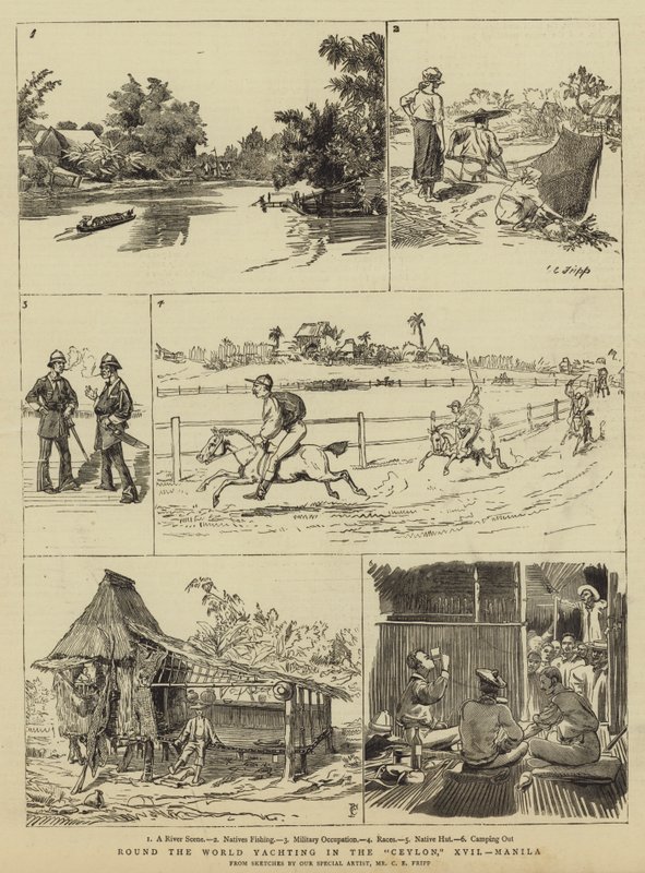 Giro del Mondo in Yacht nel Ceylon, XVII, Manila da Charles Edwin Fripp