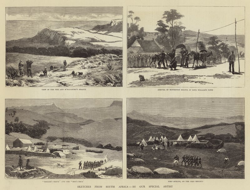 Schizzi dal Sudafrica da Charles Edwin Fripp