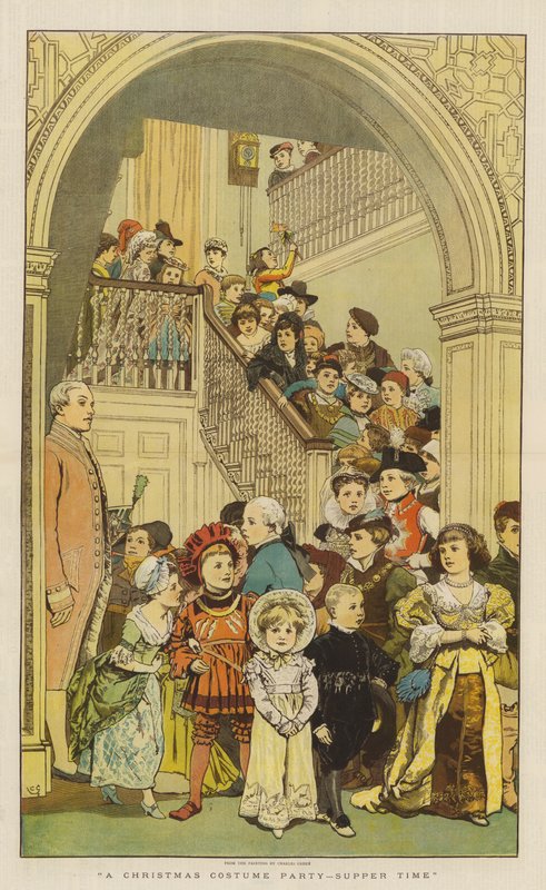 Una festa in costume di Natale, ora di cena da Charles Green