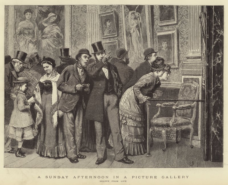 Un pomeriggio domenicale in una galleria d