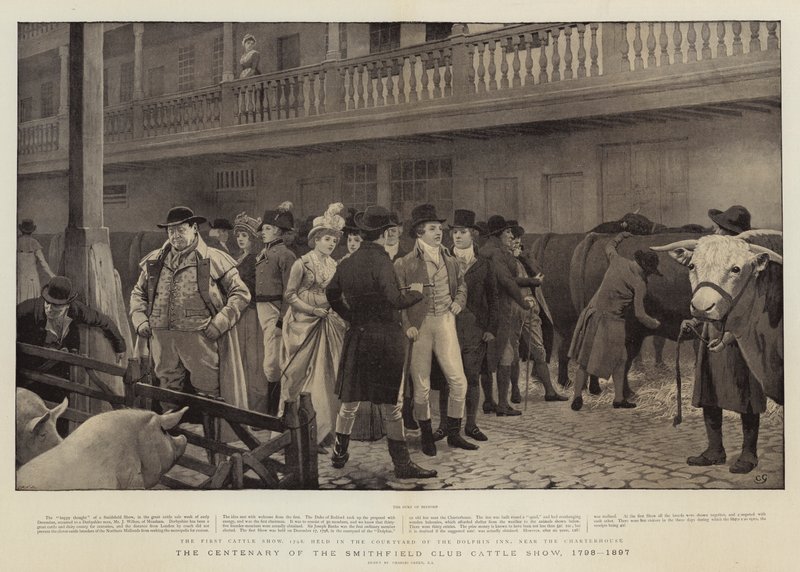 Il Centenario della Mostra del Bestiame del Club di Smithfield, 1798-1897 da Charles Green