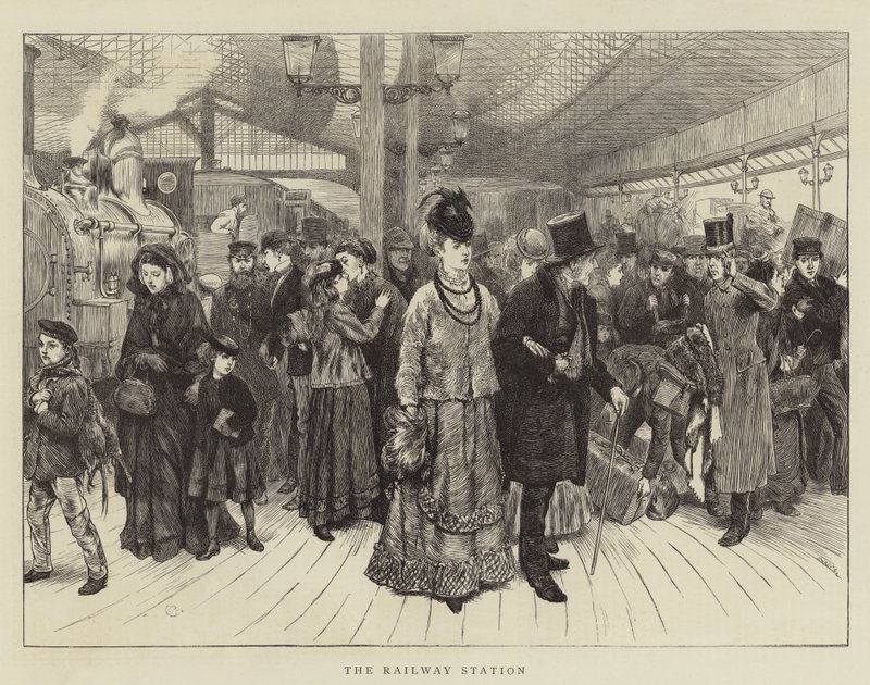 La stazione ferroviaria da Charles Green