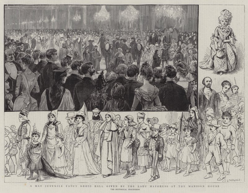 Ballo in maschera giovanile di maggio dato dalla Lady Mayoress alla Mansion House da Charles J. Staniland