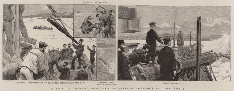 Un viaggio in Torpediniera n. 60, lancio di siluri a Dale Roads da Charles J. Staniland