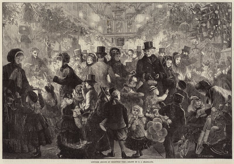 Lowther Arcade a Natale da Charles J. Staniland