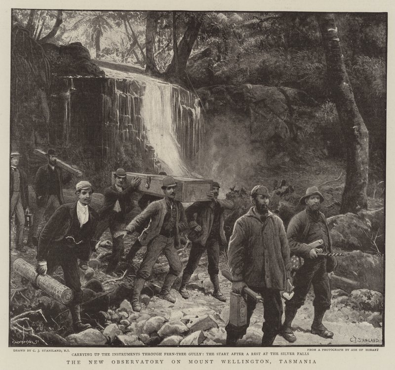 Il nuovo osservatorio sul Monte Wellington, Tasmania da Charles J. Staniland