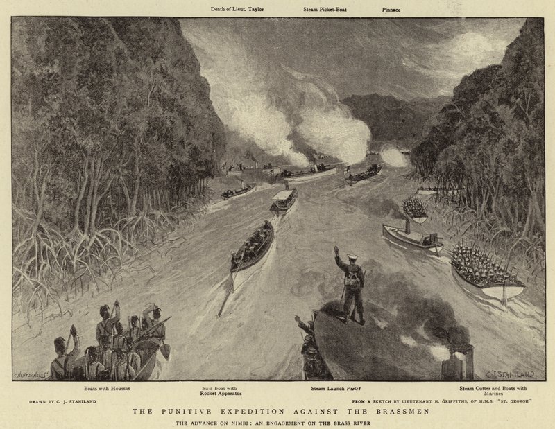 La spedizione punitiva contro i Brassmen da Charles J. Staniland