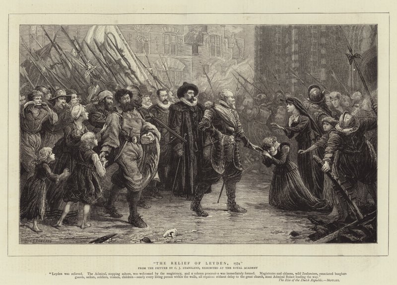 Il soccorso di Leida, 1574 da Charles J. Staniland