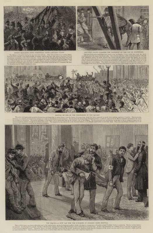 La rivolta a Trafalgar Square da Charles J. Staniland