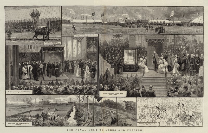 La visita reale a Leeds e Preston da Charles J. Staniland
