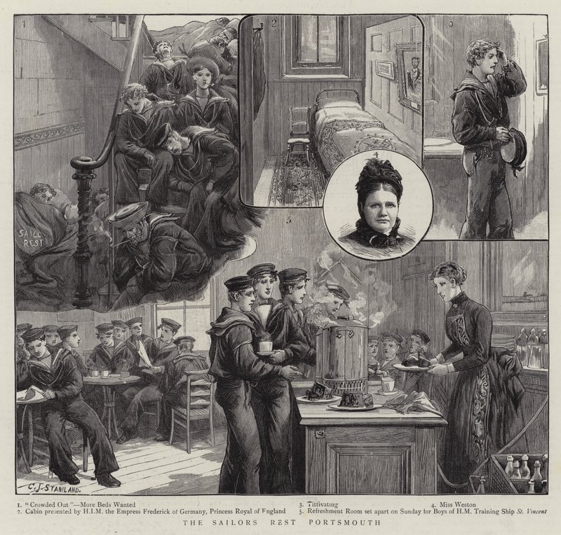 Il Riposo dei Marinai Portsmouth da Charles J. Staniland