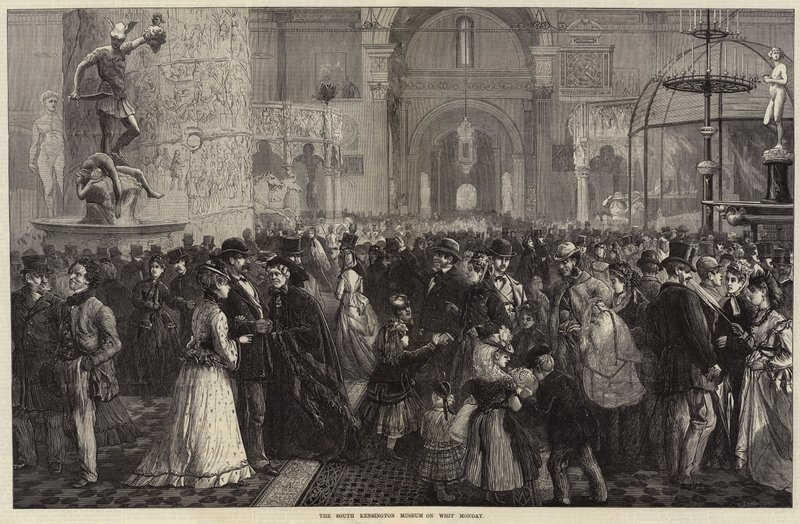 Il Museo di South Kensington a Whit Monday da Charles J. Staniland