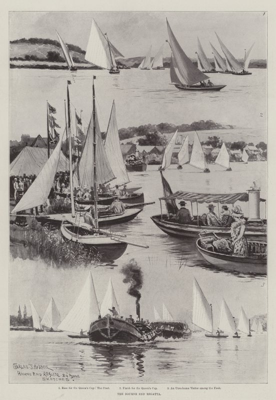 La Regata di Bourne End da Charles John de Lacy
