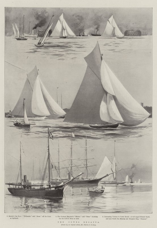 La regata di Cowes da Charles John de Lacy