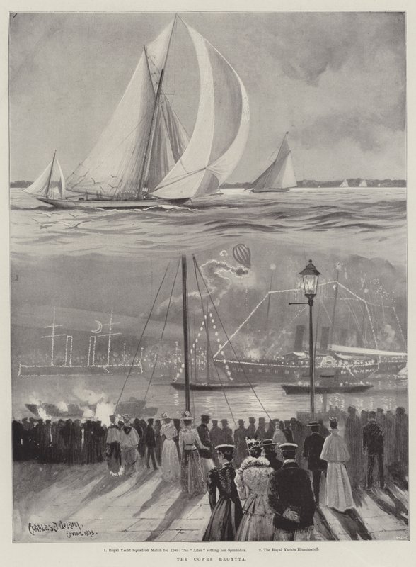La regata di Cowes da Charles John de Lacy