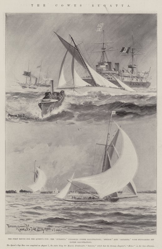 La regata di Cowes da Charles John de Lacy