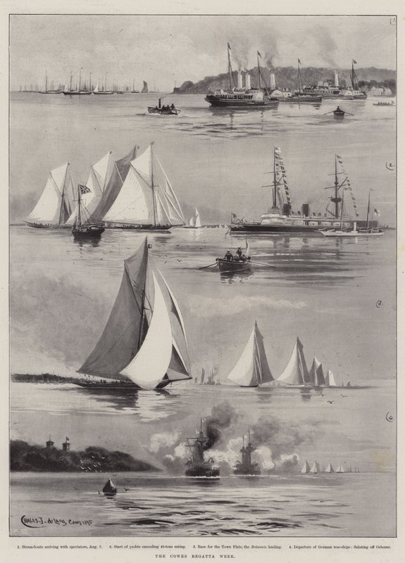 La settimana della regata di Cowes da Charles John de Lacy