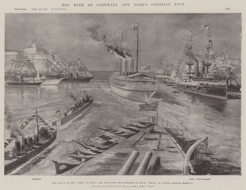 Il tour coloniale del Duca di Cornovaglia e York da Charles John de Lacy