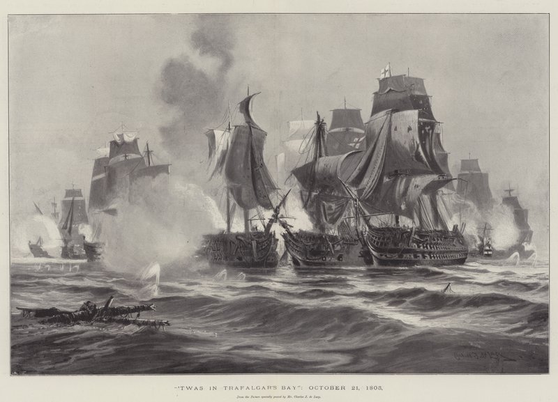 Era nella baia di Trafalgar, 21 ottobre 1805 da Charles John de Lacy