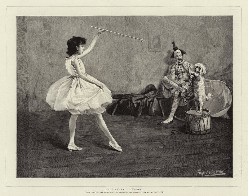 Una lezione di ballo da Charles MacIvor or MacIver Grierson