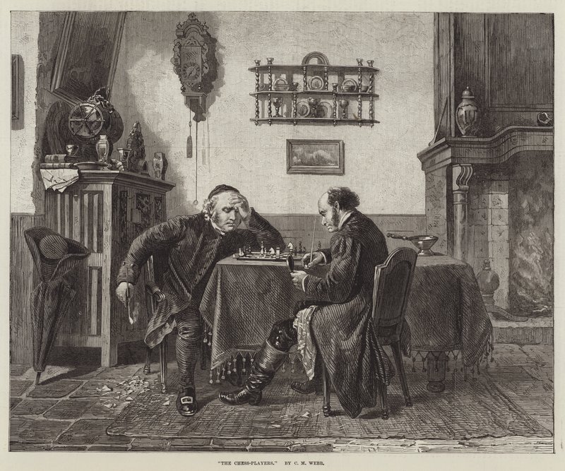 I giocatori di scacchi da Charles Meer Webb
