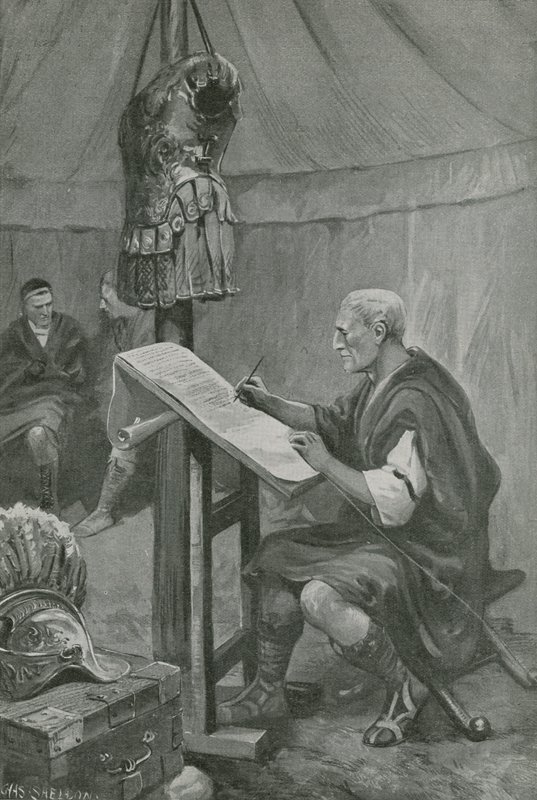 Tributo di Giulio Cesare ai Belgi da Charles Mills Sheldon