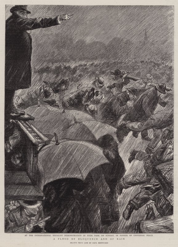 Un Diluvio di Eloquenza e di Pioggia da Charles Paul Renouard