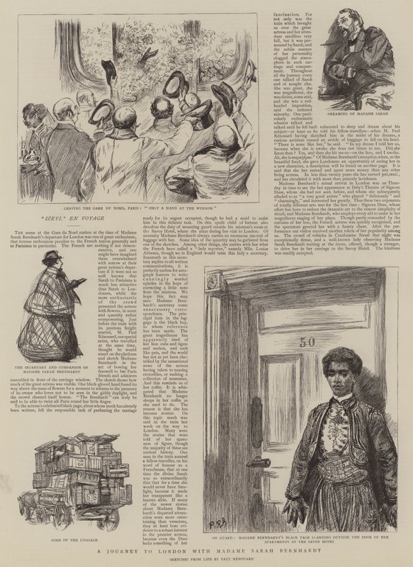 Un viaggio a Londra con Madame Sarah Bernardt da Charles Paul Renouard