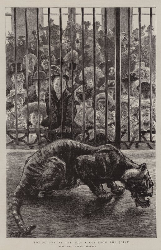 Il giorno di Santo Stefano allo zoo, un taglio dal giunto da Charles Paul Renouard