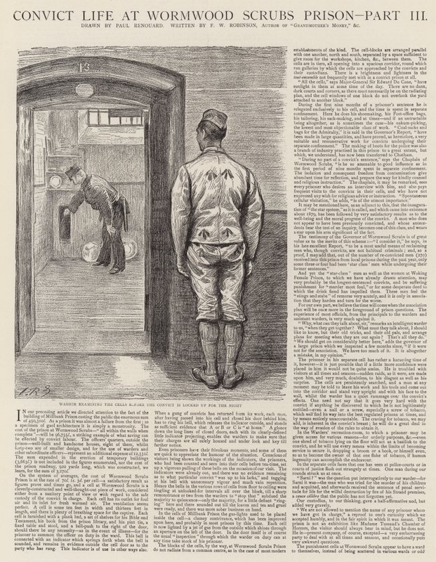 Vita da detenuto nella prigione di Wormwood Scrubs da Charles Paul Renouard