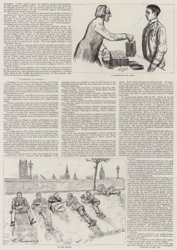 Studenti di medicina al lavoro da Charles Paul Renouard