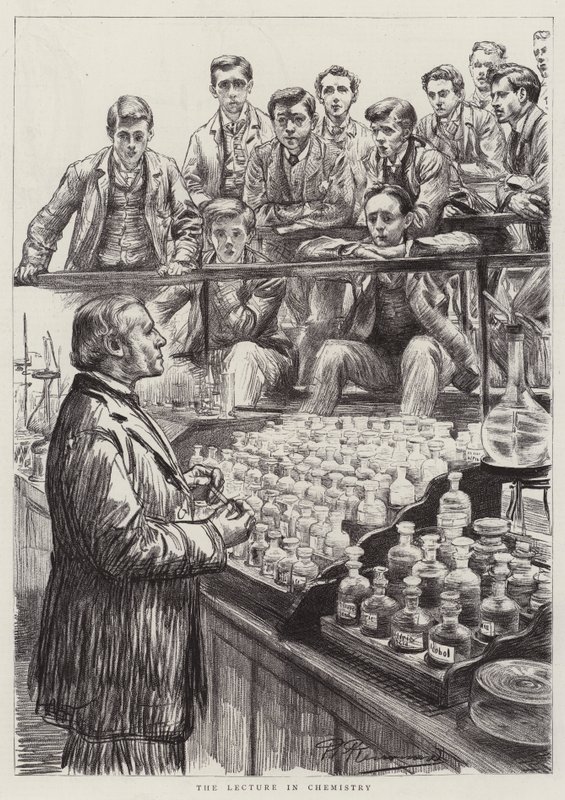 Studenti di medicina al lavoro da Charles Paul Renouard