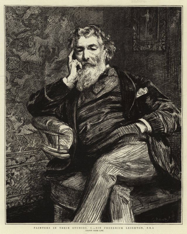 Pittori nei loro studi, I, Sir Frederick Leighton, PRA da Charles Paul Renouard