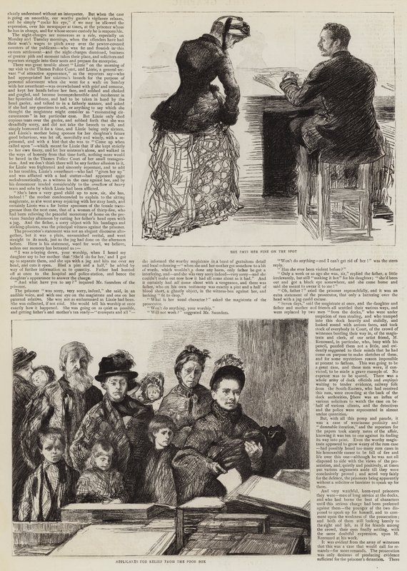 Schizzi ai tribunali di polizia di Londra da Charles Paul Renouard