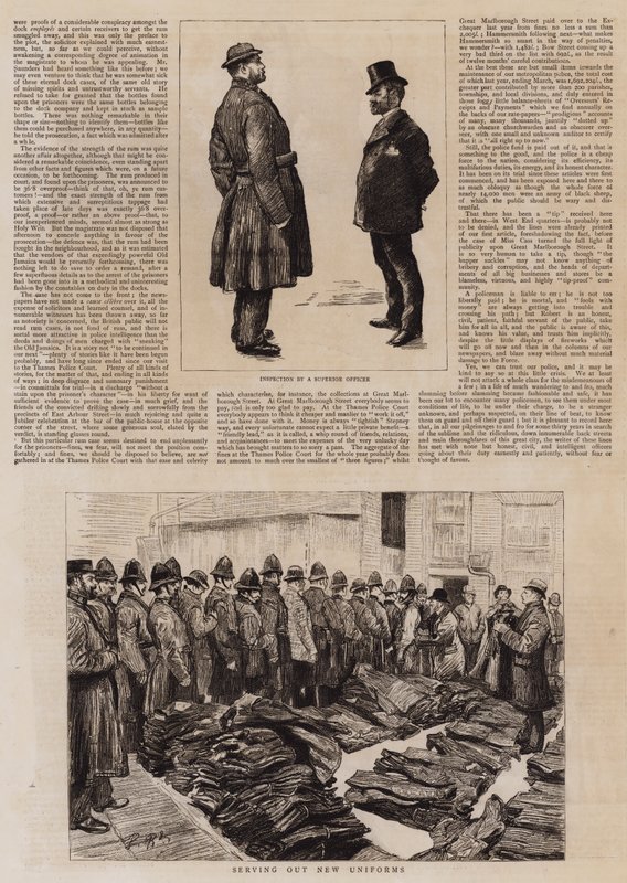 Schizzi ai Tribunali di Polizia di Londra da Charles Paul Renouard