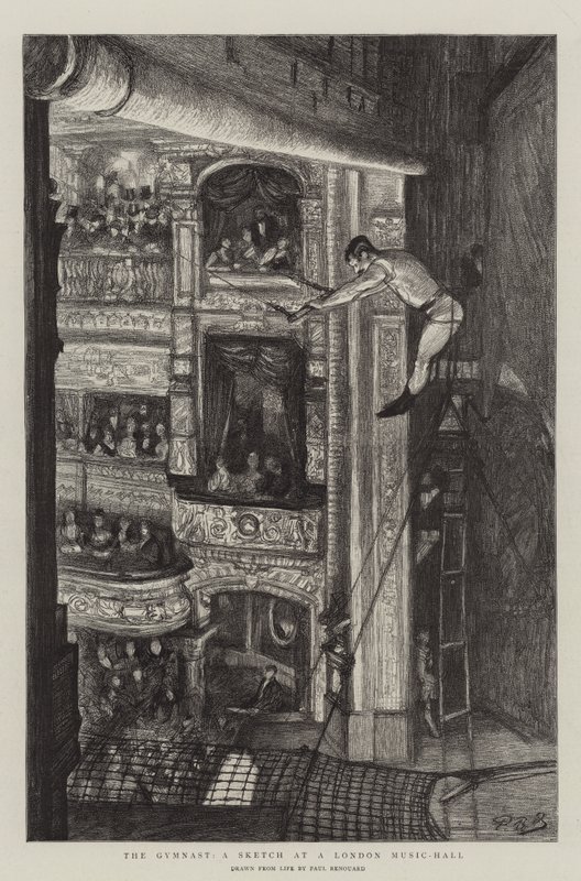 Il ginnasta, uno schizzo in un music-hall di Londra da Charles Paul Renouard