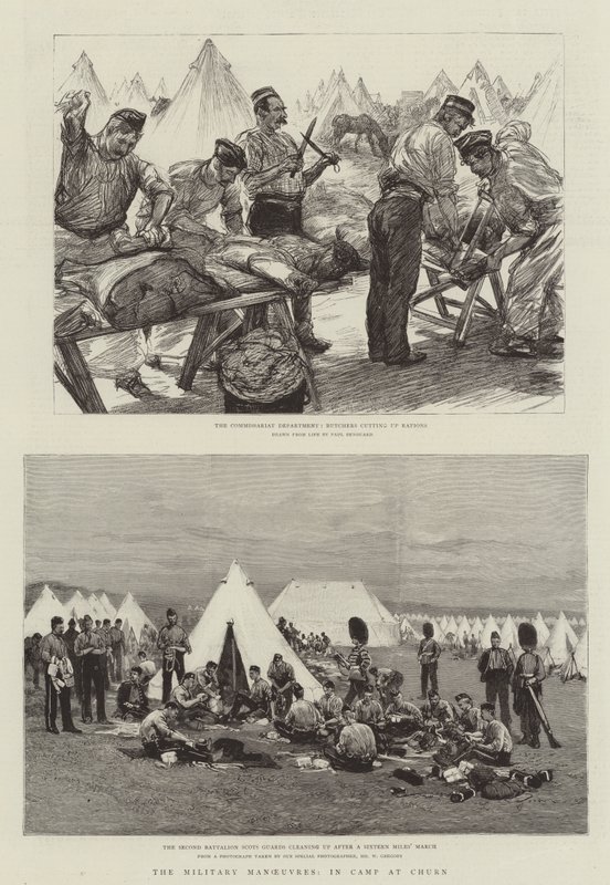 Le manovre militari, in campo a Churn da Charles Paul Renouard