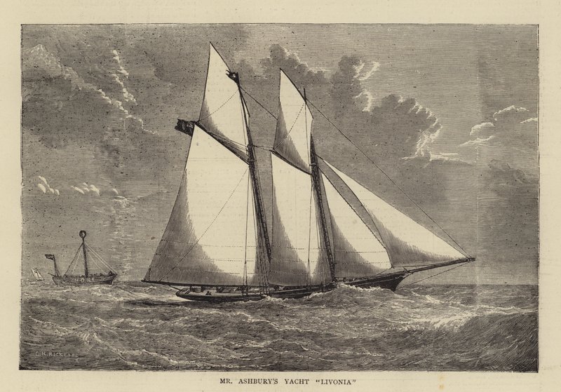 Lo yacht Livonia del signor Ashbury da Charles Ricketts