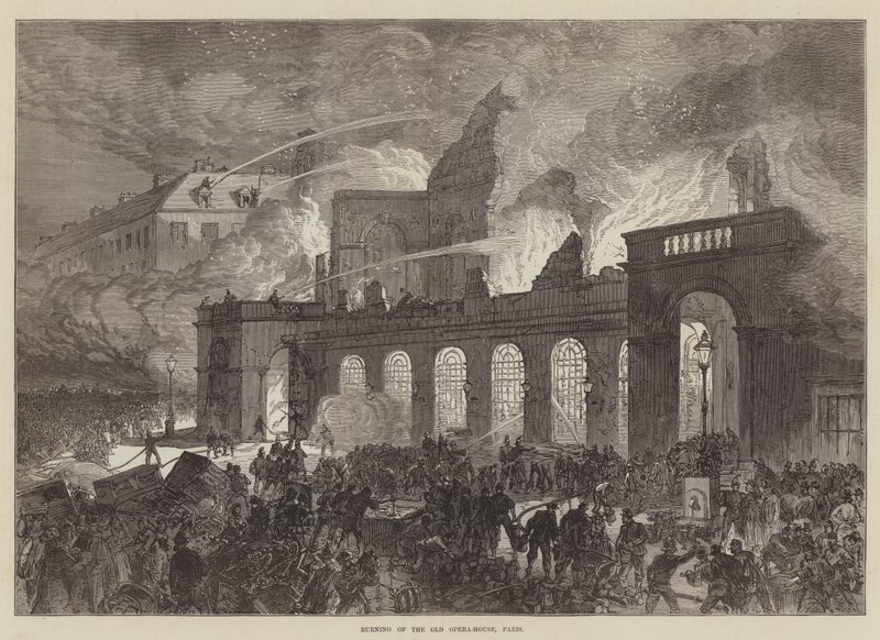 Incendio del vecchio teatro dell