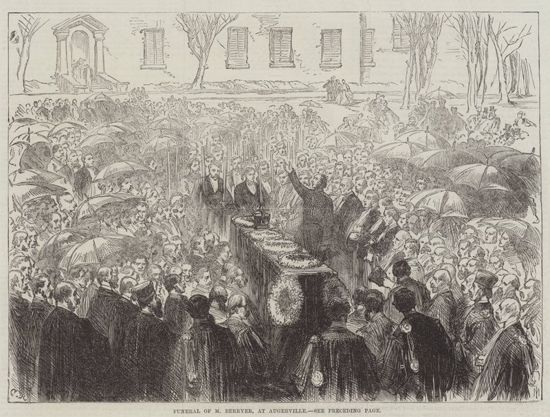 Funerale di M Berryer, ad Augerville da Sir John Charles Robinson