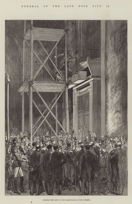 Funerale del defunto Papa Pio IX da Sir John Charles Robinson