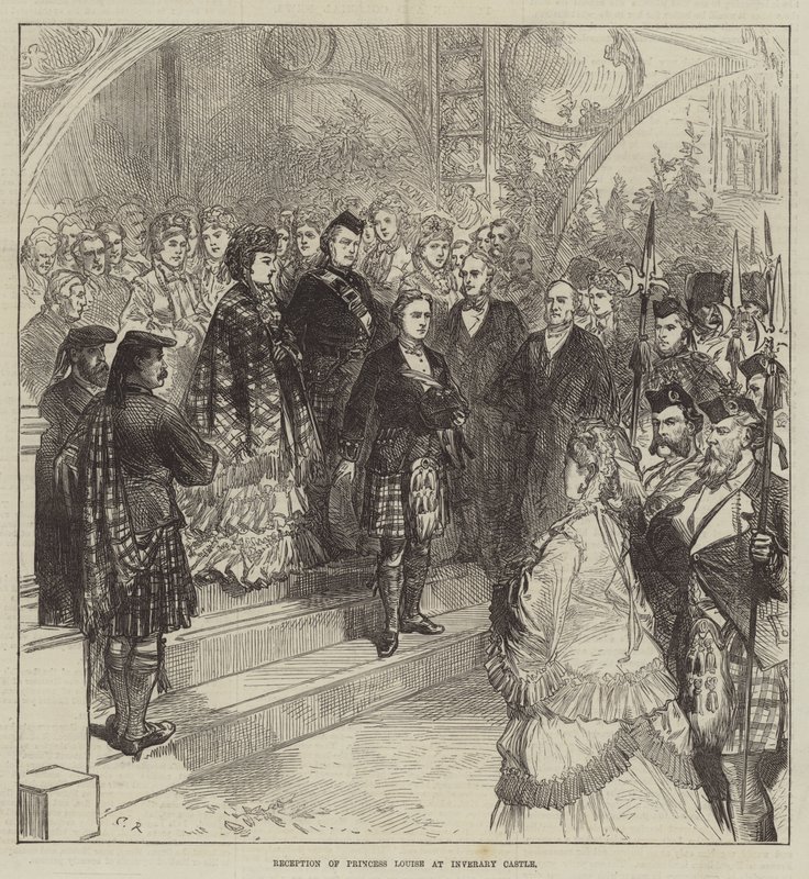 Accoglienza della principessa Louise al castello di Inverary da Sir John Charles Robinson