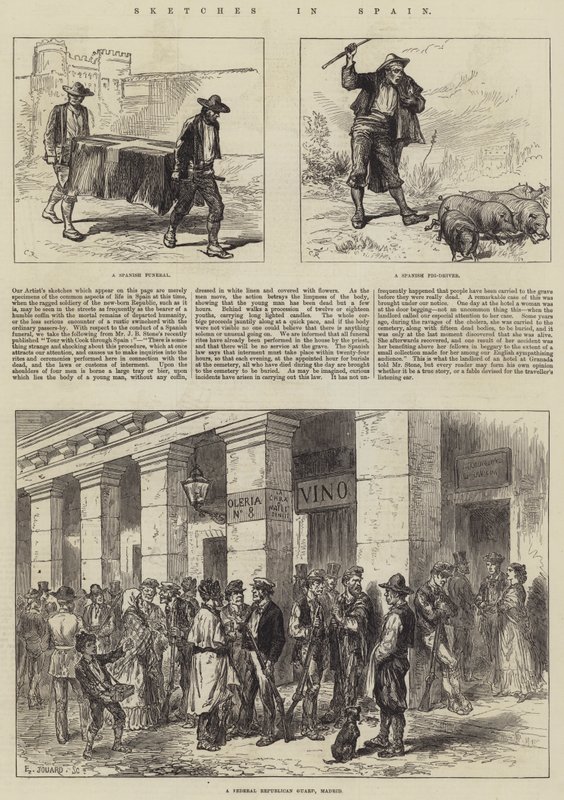 Schizzi in Spagna da Sir John Charles Robinson