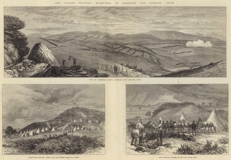 Le manovre militari autunnali a Dartmoor e Cannock Chase da Sir John Charles Robinson