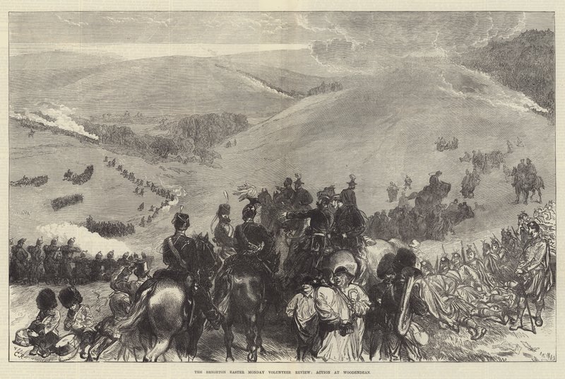 La revisione volontaria del Lunedì di Pasqua a Brighton, Azione a Woodendean da Sir John Charles Robinson