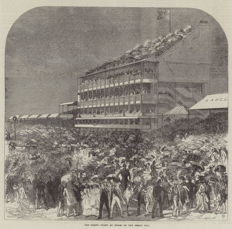 La Tribuna Principale a Epsom nel Giorno del Derby da Sir John Charles Robinson