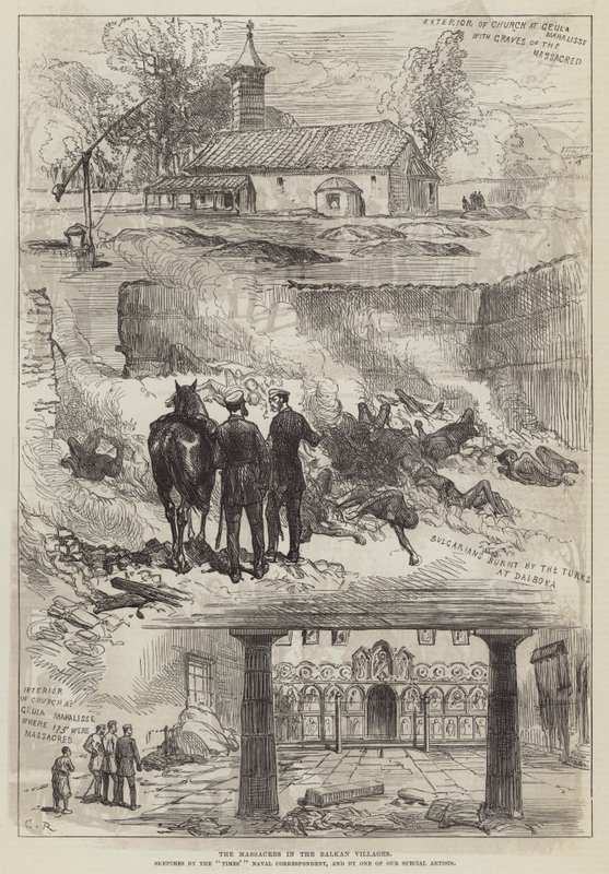 I massacri nei villaggi balcanici da Sir John Charles Robinson