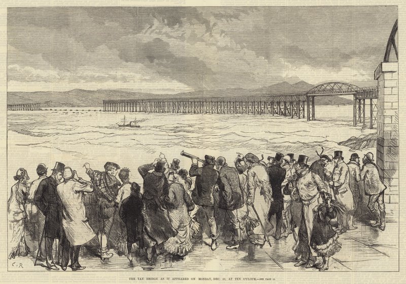 Il ponte di Tay come appariva lunedì 29 dicembre alle dieci da Sir John Charles Robinson