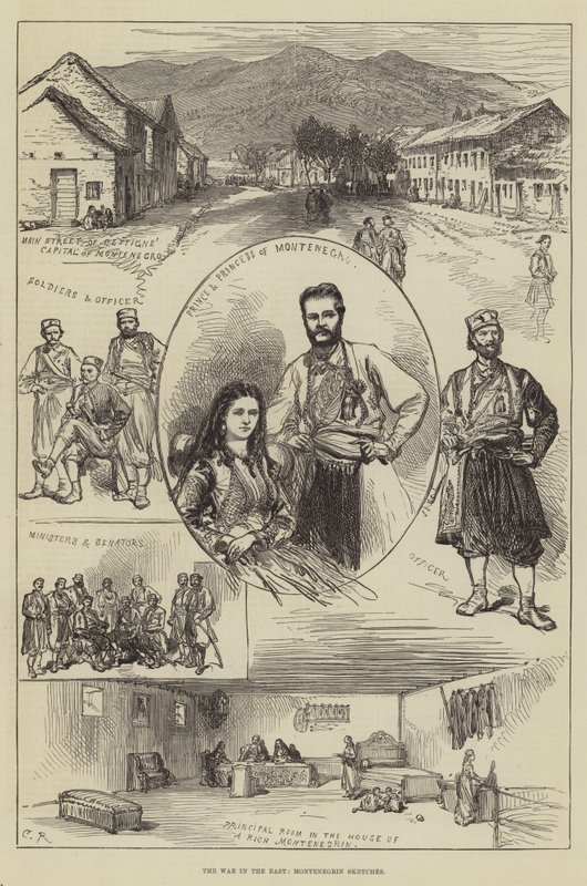 La guerra in Oriente, schizzi montenegrini da Sir John Charles Robinson